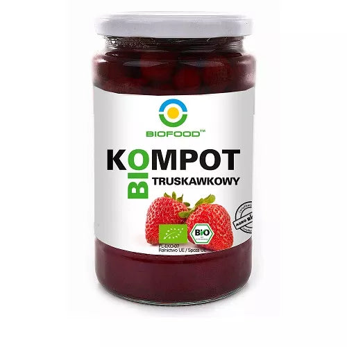 BIOFOOD Kompot truskawkowy (750 ml) - BIO