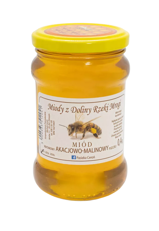 CEROŃ Miód akacjowo malinowy (400g)