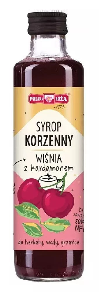 POLSKA RÓŻA Syrop korzenny wiśnia z kardamonem (250 ml)
