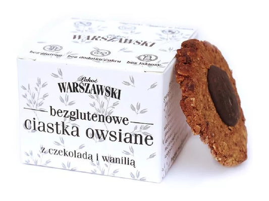 BATON WARSZAWSKI Ciastka owsiane z czekoladą i wanilią bezglutenowe (150 g)