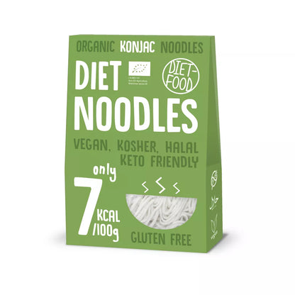 DIET-FOOD Makaron shirataki vermicelli bezglutenowy (Konjac Noodles) (300 g) - BIO