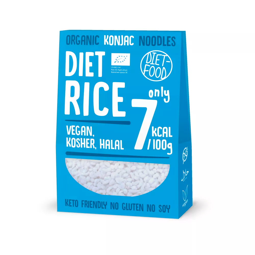 DIET-FOOD Makaron shirataki rice (Konjac Noodles) (300g) - BIO