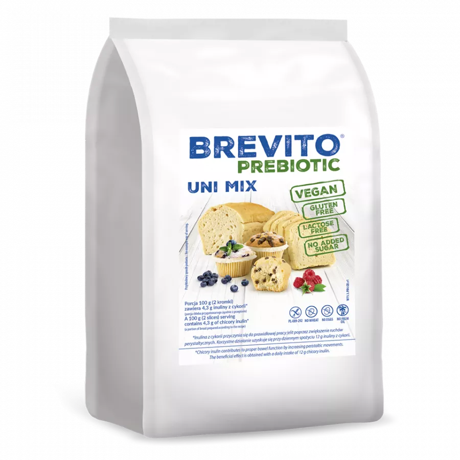 BREVITO Uni mix mieszanka uniwersalna prebiotic bezglutenowa (400g)