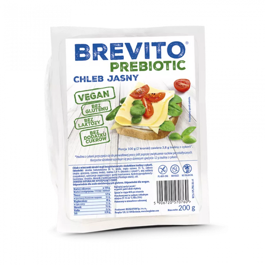 BREVITO Chleb jasny prebiotic bezglutenowy (200g)