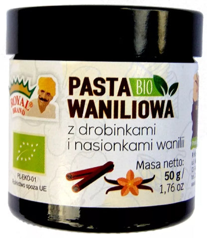 ROYAL BRAND Pasta waniliowa z nasionami wanilii (50 g) - BIO