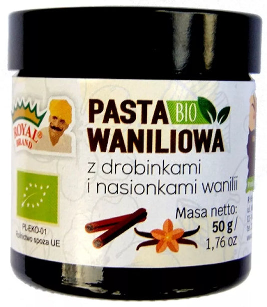 ROYAL BRAND Pasta waniliowa z nasionami wanilii (50 g) - BIO