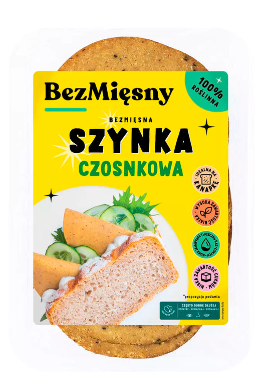 *BEZMIĘSNY Wegańska szynka czosnkowa (120 g)