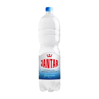 JANTAR Woda źródlana średniozmineralizowana gazowana (1,5l)