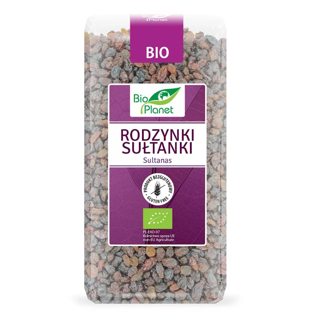 BIO PLANET Rodzynki sułtanki, ekologiczne (400g) - BIO