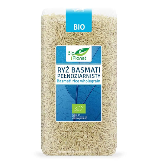 BIO PLANET Ryż basmati pełnoziarnisty, ekologiczny (1kg) - BIO