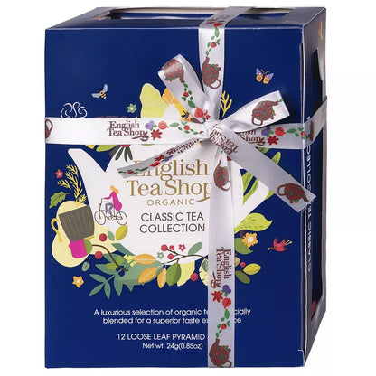 ENGLISH TEA SHOP Zestaw herbat Classic Tea Collection Blue 12 piramidek (12x2g) (24 g) - BIO