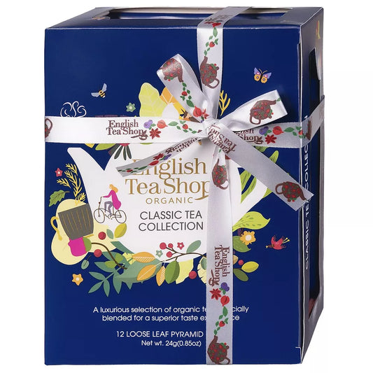 ENGLISH TEA SHOP Zestaw herbat Classic Tea Collection Blue 12 piramidek (12x2g) (24 g) - BIO