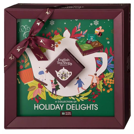 ENGLISH TEA SHOP Zestaw herbat Holiday Delight w 4 różnych smakach (70 g) - BIO (Boże Narodzenie)