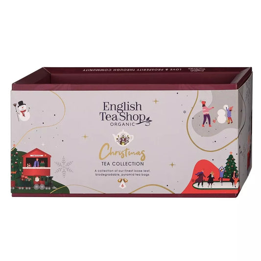 ENGLISH TEA SHOP Zestaw Christmas Tea White 6 piramidek w 6 różnych smakach (6x2g) (12 g) - BIO (Boże Narodzenie)