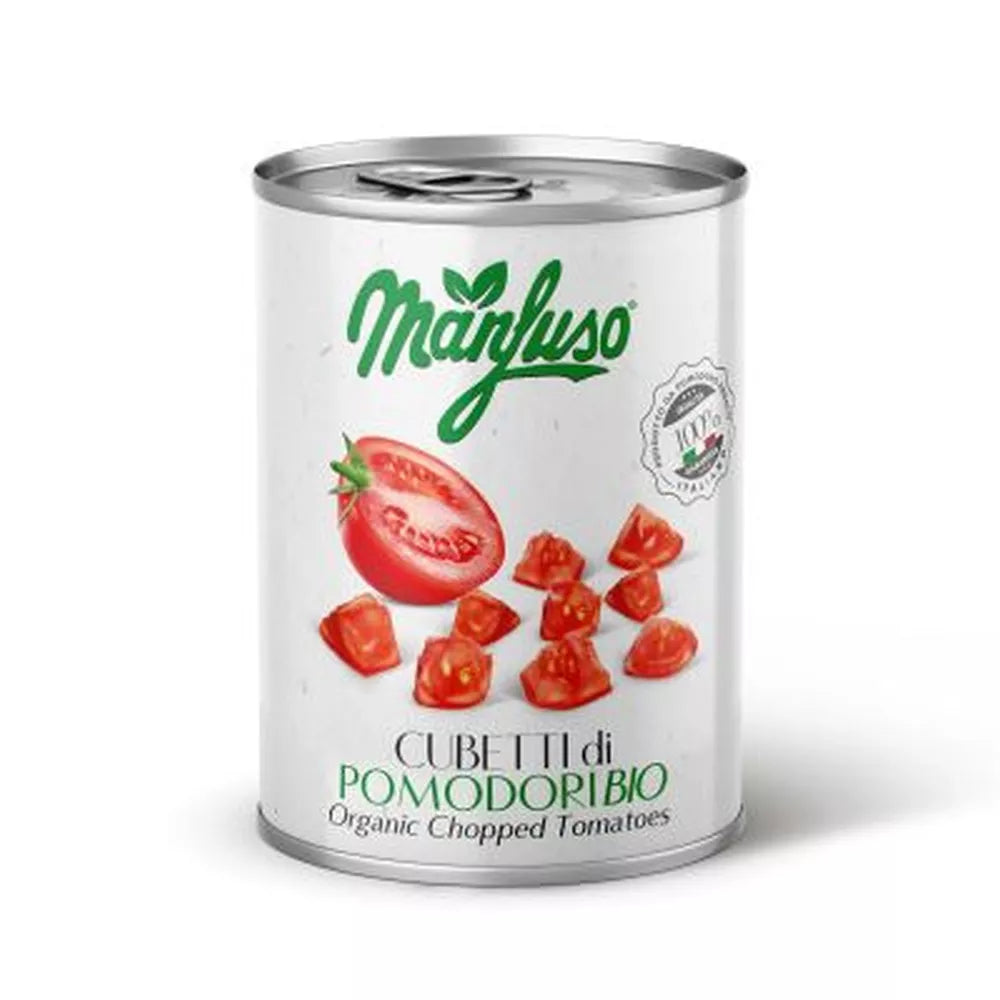 MANFUSO Pomidory w kawałkach 400 g (240 g) - BIO