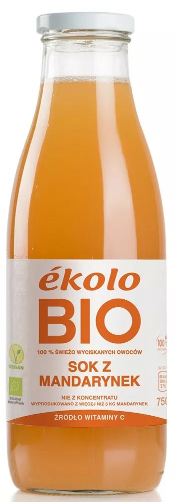 EKOLO Sok z mandarynek (750 ml) - BIO