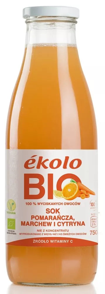 EKOLO Sok jabłko-mango (750 ml) - BIO