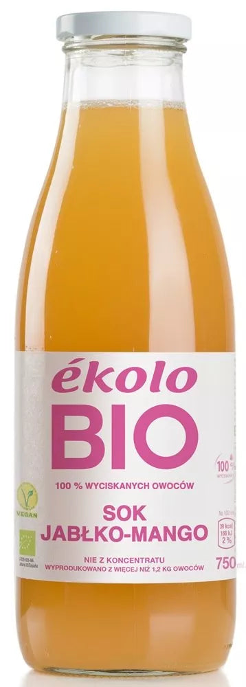 EKOLO Sok jabłko-mango (750 ml) - BIO