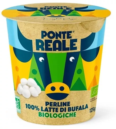 *PONTE REALE Mini mozzarella di bufala (Perline) (125 g) - BIO