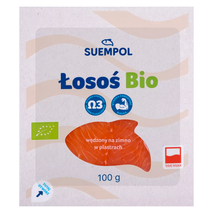 *SUEMPOL Łosoś wędzony na gorąco (100g) - BIO (f)