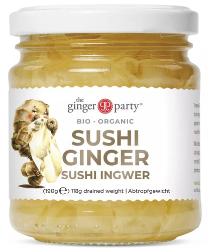 GINGER PEOPLE Imbir marynowany do sushi  (190 g) - BIO