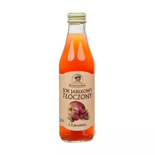 REMBOWSCY Sok jabłkowy tłoczony z żurawiną  (250ml)
