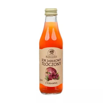 REMBOWSCY Sok jabłkowy tłoczony z żurawiną  (250ml)