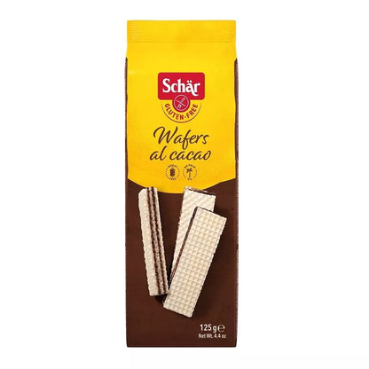 SCHAR Wafelki kakaowe bezglutenowe - Wafers al cacao (125 g)
