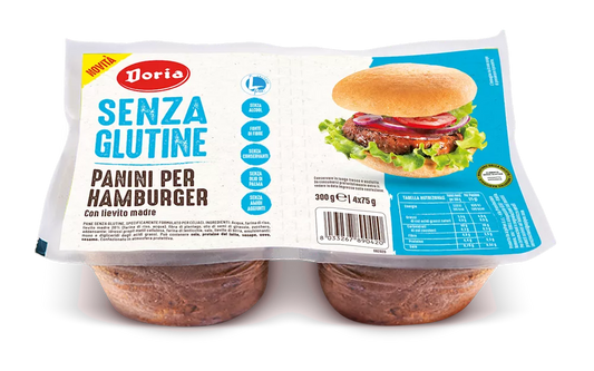 DORIA Bułki do hamburgerów bezglutenowe (4 x 75 g) (300 g)