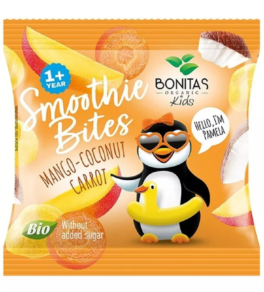BONITAS Liofilizowana przekąska truskawka-banan-jogurt (10 g) - BIO