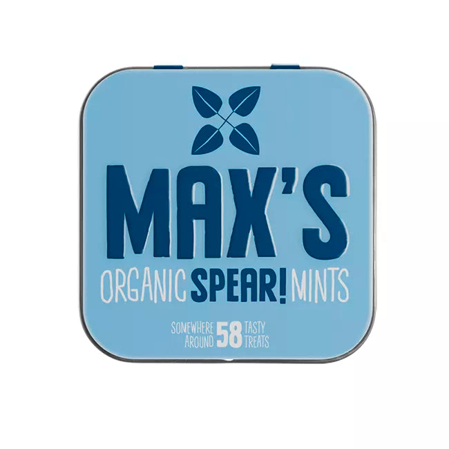 MAX'S ORGANIC Miętuski miętowe spear mints bezglutenowe (35 g) - BIO