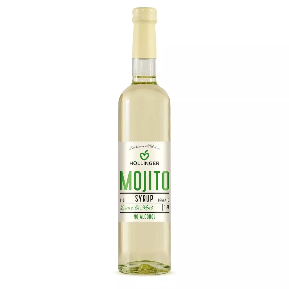 HOLLINGER  Syrop do drinków i koktajli mojito (500 ml) - BIO
