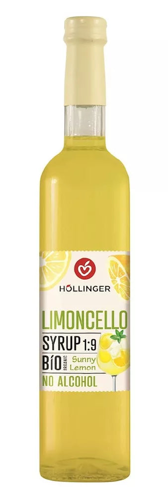 HOLLINGER Syrop do drinków i koktajli limoncello (500 ml) - BIO