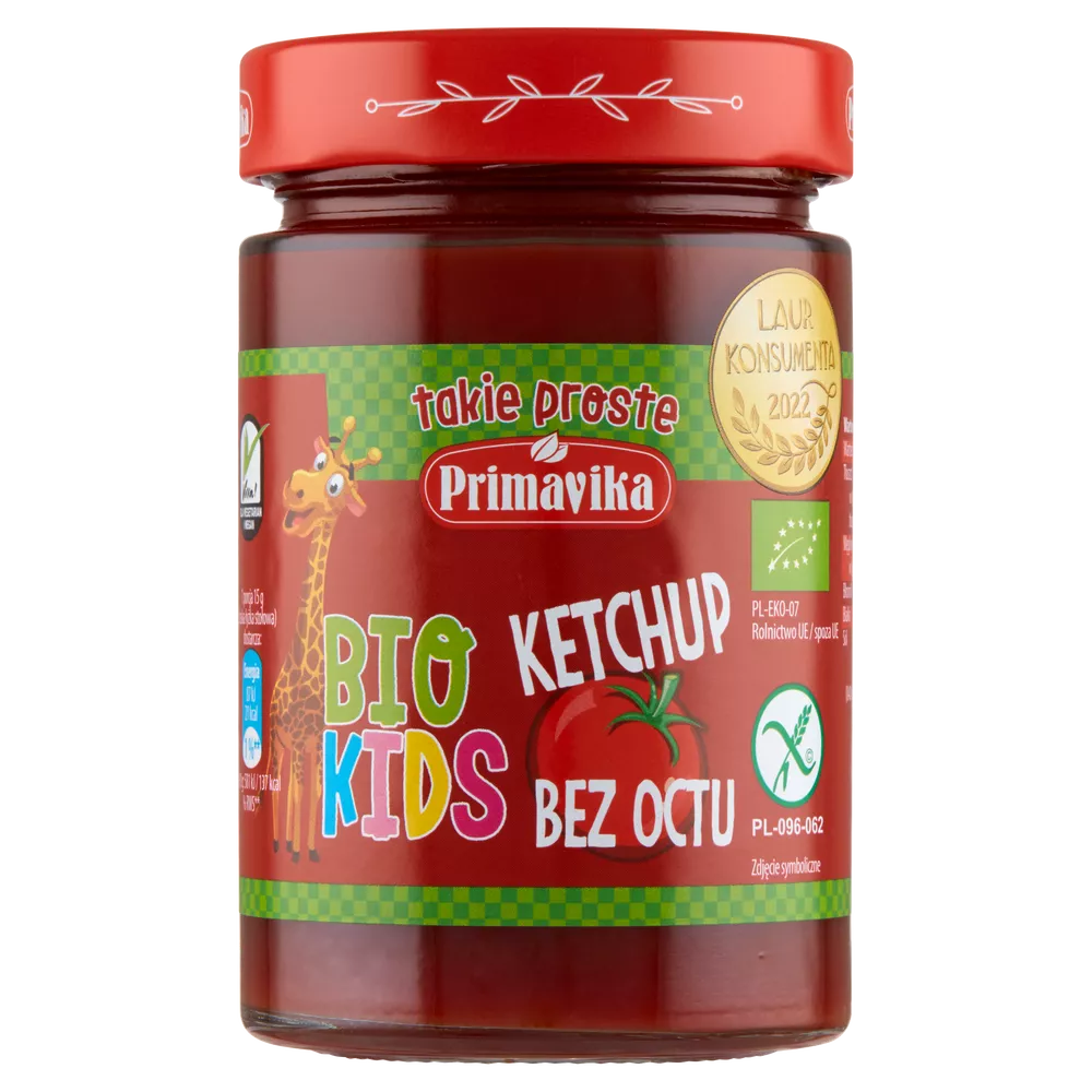 PRIMAVIKA Ketchup bez octu dla dzieci bezglutenowy (315 g) - BIO