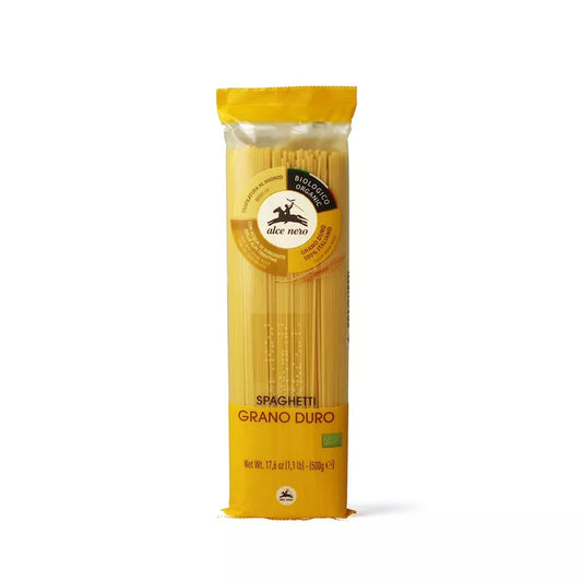 ALCE NERO Makaron spaghetti [semolina] (500g) - BIO