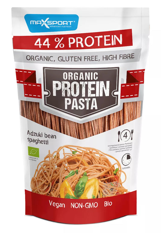 MAXSPORT Makaron (z czerwoną fasolą adzuki) spaghetti bezglutenowy (200 g) - BIO