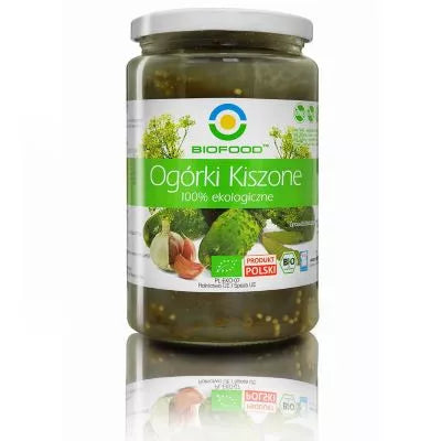 BIOFOOD Ogórki kiszone 760 g (560 g) - BIO