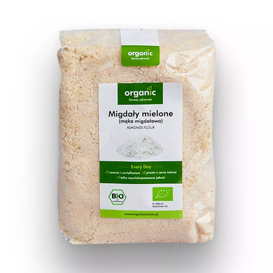 ORGANIC Mąka migdałowa ekologiczna (migdały mielone) (500g) - BIO