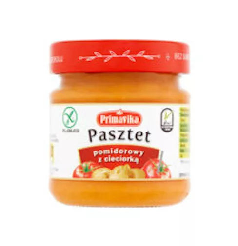 PRIMAVIKA Pasztet pomidorowy z cieciorką (160g)