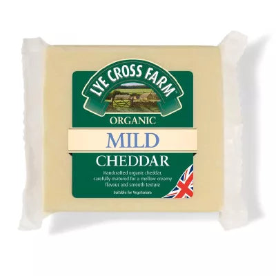 *LYE CROSS FARM Ser cheddar łagodny dojrzewający 3-5 miesięcy (200g) - BIO