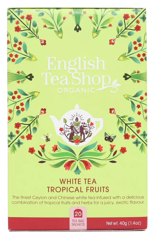 ENGLISH TEA SHOP Herbata biała Tropical Fruits (20x2g) - BIO
