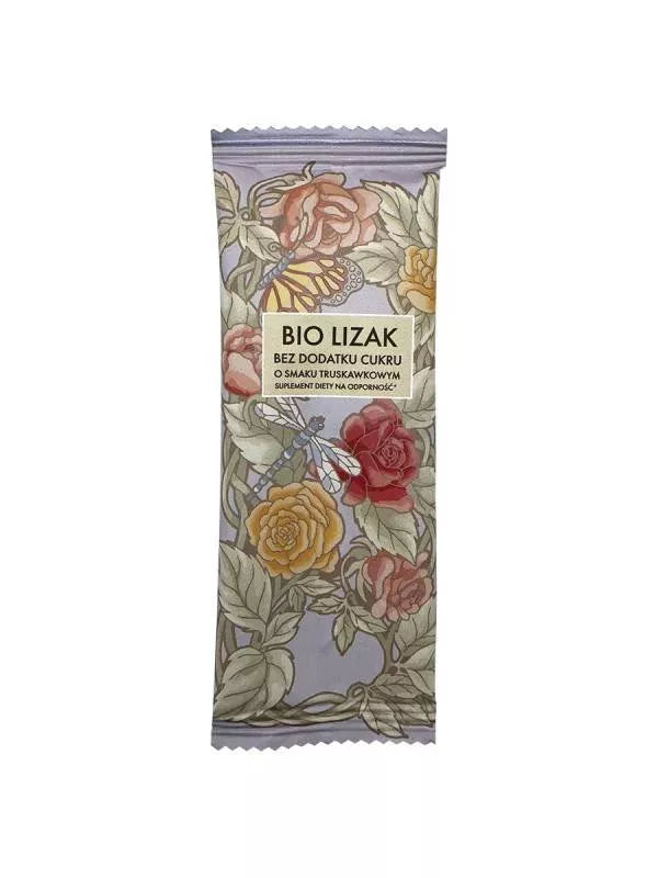 BIO LIZAK Lizak bez dodatku cukru o smaku truskawkowym (6g) - BIO