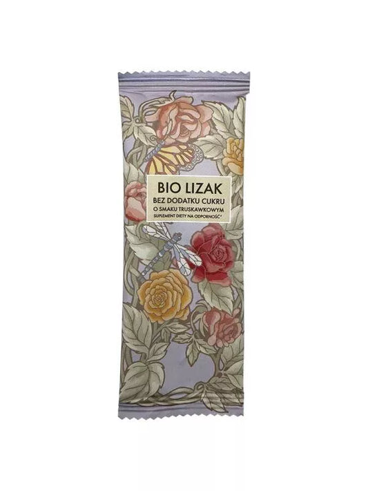 BIO LIZAK Lizak bez dodatku cukru o smaku truskawkowym (6g) - BIO