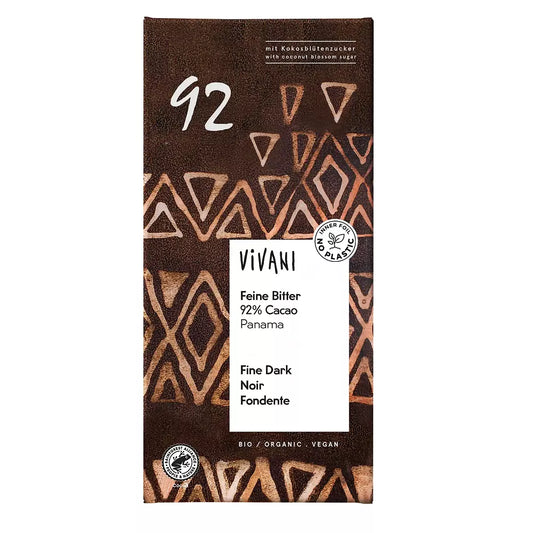 VIVANI Czekolada gorzka 92% kakao (80g) - BIO
