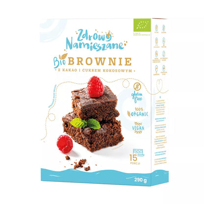 ZDROWO NAMIESZANE Mieszanka do wypieku brownie z kakao i cukrem kokosowym (290g)