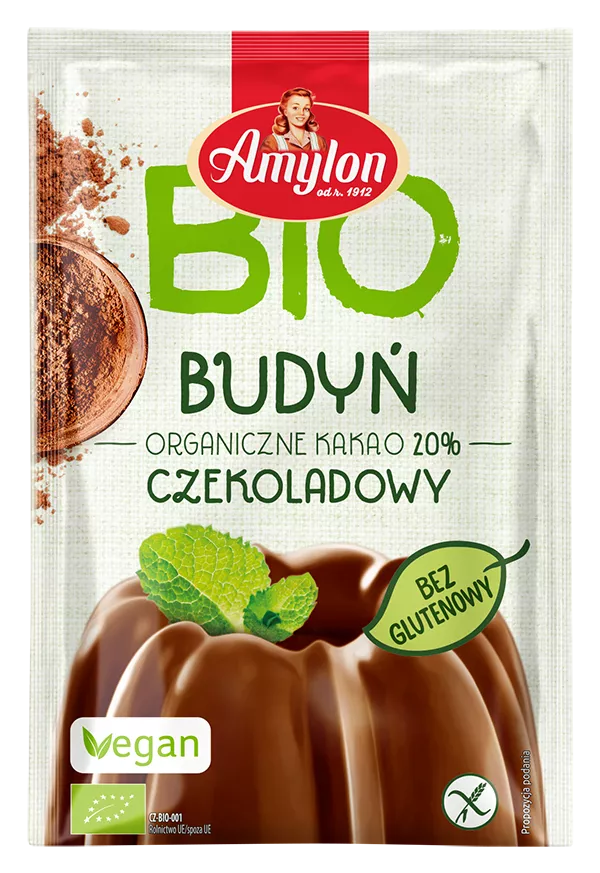 AMYLON Budyń o smaku czekoladowym bezglutenowy (40g) - BIO