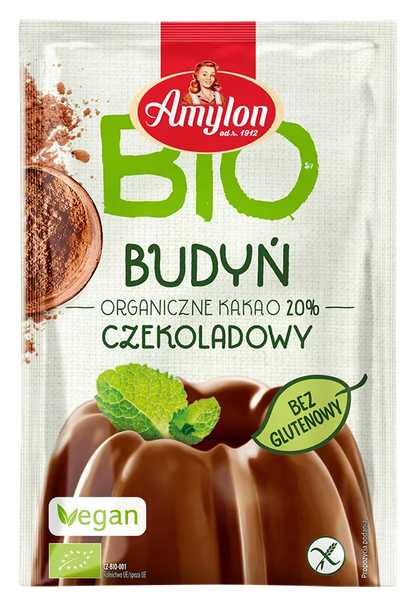 AMYLON Budyń o smaku czekoladowym bezglutenowy (40g) - BIO