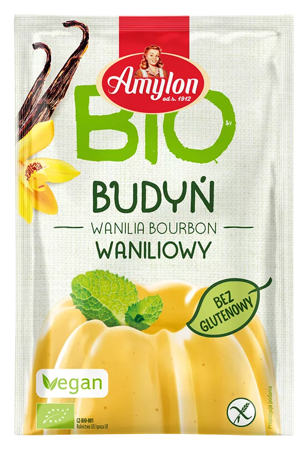 AMYLON Budyń o smaku waniliowym bezglutenowy (40g) - BIO