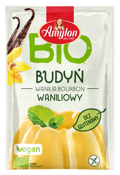 AMYLON Budyń o smaku waniliowym bezglutenowy (40g) - BIO