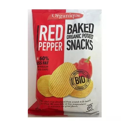 ORGANIQUE Chipsy paprykowe wegetariańskie bezglutenowe (85g) - BIO